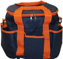 Putztasche Kinder Reitsport Striegel Tasche Pferde  Kerbl blau orange