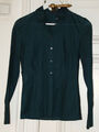 HUGO BOSS  34 XS S 36 Hemd Bluse petrol türkis grün Business tailliert