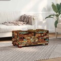 vidaXL Couchtisch Truhe Altholz Massiv 80x40x35 cm ASS