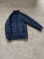 Pufferjacke Nike Vintage Daunenjacke Winterjacke dunkelblau weiß jacke