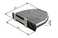 BOSCH 1 987 432 301 Innenraumfilter Filter Pollenfilter für MERCEDES-BENZ
