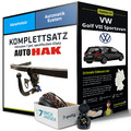 Für VW Golf VII Sportsvan Typ AM1 Anhängerkupplung abnehmbar +eSatz 7pol 14-20