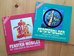 Fensterbilder und Fenster- Mobiles 2 Anleitungshefte mit Bastelvorlagen