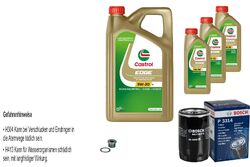 BOSCH Ölfilter 8 L Castrol EDGE FST 5W-30 LL für Audi A6 Avant RS6