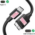 USB C zu Micro-B Daten kabel für Externe Festplatte Toshiba Canvio Slim HDD