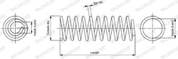 1x Fahrwerksfeder MONROE SPRINGS SP3517 für VOLVO S60 384 1 Bifuel LPG