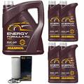 Motoröl Set MANNOL Energy Formula PD 5W-40 9 Liter + Ölfilter für BMW 5er 7er X5