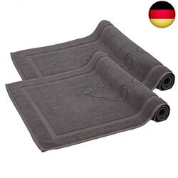 Komfortec Badvorleger Set 2 Teilig, Frottee Duschvorleger, Waschbar Duschmatte