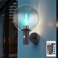 Außenwandleuchte Haustürlampe Fassadenlampe dimmbar LED Bewegungsmelder H 37 cm