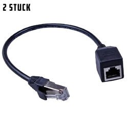 RJ45 LAN Ethernet Splitter Verteiler 1 auf 1 Netzwerkadapter,Buchse Adapterkabel