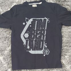Timberland T-Shirt Herren groß schwarz Vintage Baumwolle T-Shirt Rundhalsausschnitt Retro Top