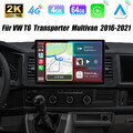13.1" Android 14 Autoradio Carplay GPS Für VW T6 Transporter Multivan 2016-2021