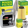 MANN INSPEKTIONSPAKET passend für 1.8+2.0i FORD FOCUS II+ORIGINAL 5W-30 MOTORÖL