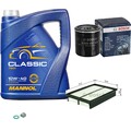 BOSCH Inspektionspaket 5L MANNOL Classic 10W-40 für Toyota Carina II Stufenheck