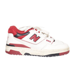 New Balance, Trainingsschuhe, Größe: 38, BB550AE1, Weiß/Rot/Schwarz #DBm