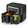 GOURMETmaxx Heißluftfritteuse Doppelkorb Doppelkammer 2x 4L Dual Airfryer 2600W
