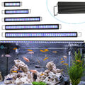 30-130cm LED Aquarium mit timer Dekoration RGB Schwarz Tropischen Fische 10-45W