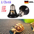 1/2x 25W-100W E27 Wärmelampe Heizlicht Reptilien Aquarium Keramik Wärmestrahler