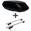 Dachbox G3 BiCube 400+ + Dachträger Menabo Sherman für Seat Alhambra Typ 710/711