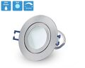 LED Einbaustrahler dimmbar kaltweiß Silber Decken Spots  Lampe 5W 230V IP44 GU10
