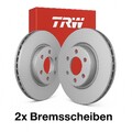 2x TRW DF6174 Bremsscheibe für Peugeot