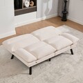 Schlafsofa Schlafcouch 2 Sitzer Sofa mit Bettfunktion Klappsofa Gäste Klappbett