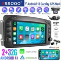Für Mercedes Benz C Klasse C209 W639 W209 +DVR Android 14 Autoradio Carplay KAM