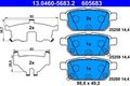 BREMSBELAGSATZ ATE 13.0460-5683.2 FÜR SUZUKI BALENO EW, FW