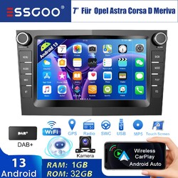 DAB+ KAM Autoradio Carplay 7" Android13 32G Für Opel Antara GPS Navi FM RDS WIFI