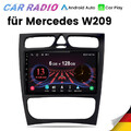 für Mercedes Benz W203 S203 W209 C209 Autoradio Android13 GPS Navi BT 6+128G SWC