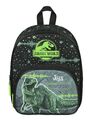 Kindergartenrucksack Jurassic World Dino in Grün - Personalisiert mit Name