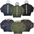 Alpha Industries Jacke MA-1 TT Hood BP Reflective 106103 Herren Farbauswahl NEU