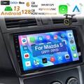 6+128GB 8Kern Android 13 Autoradio Für Mazda 5 2010-2015 Carplay GPS WIFI 4G DAB