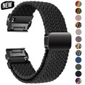 Quickfit Armband Für Garmin Fenix E/8/7/7X 6/6X Pro/5/5X Plus Magnet Nylon Band