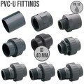 PVC Klebe Fittings Verschraubung Übergangsnippel Gewinde Muffe Verbinder 40 mm