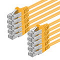 10 Stück 1m CAT5e Kabel F/UTP Patchkabel LAN Netzwerk Ethernet Gigabit RJ45 10x