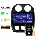 2+64GB Android 14 Autoradio Für Jeep Compass 2010-2016 GPS NAVI DAB RDS Carplay