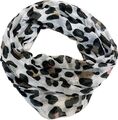 Leo Loop Schal mit Leopard Animal Seide Schlauch Tuch Sommer Frühling Herbst