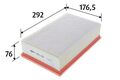 VALEO (585421) Luftfilter Filtereinsatz für AUDI SEAT SKODA VW