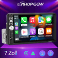 Single 1DIN 7" Autoradio Apple CarPlay Android Auto FM Bluetooth USB Touchscreen