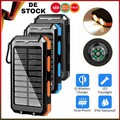 Solar Power Bank 30000mAh Tragbar Externer Batterie Ladegerät Für Handy DHL.