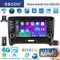 Android 14 DAB+ CarPlay  6+128G Für AUDI TT MK2 8J 2006-2012 Autoradio GPS Navi