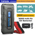 TOPDON  VS2000 2000A 16000mAh KFZ Starthilfe Booster powerbank Jump Starter Auto