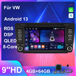 4+64GB Android13 Autoradio Für Skoda Octavia II 1Z3 1Z5 CarPlay GPS Navi Kamera