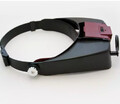 LED Stirnlupe Kopflupe Lupe Brille Brillenlupe Licht Lampe Leuchte Stirnband