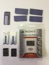 7 Stück SONY Memory Stick Speicherkarten 8 MB bis 2 GB verschiedene Hersteller