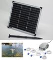 Solar Teichbelüfter 30W 600l/h Pumpe Teichbelüftung Sauerstoff Gartenteich Teich