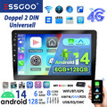 6+128G DAB+ Autoradio Android 14 Carplay GPS NAVI RDS Bluetooth 2 DIN 8 Core FM