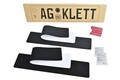 2x KLETTBAND SELBSTKLEBEND Kennzeichenhalter Rahmenlos Original Alti Giri