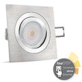 QF-2 LED Einbaustrahler flach schwenkbar gebürstet fourSTEP Modul 5W neutralweiß